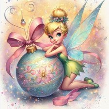 Схема вышивки «эльф с шариком»