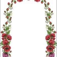 Схема вышивки «Маки»