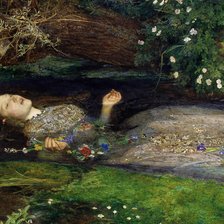 Схема вышивки «Офелия (картина Милле)»