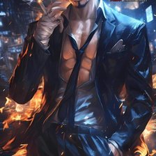 Схема вышивки «Санжи»