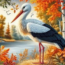 Схема вышивки «птицы»