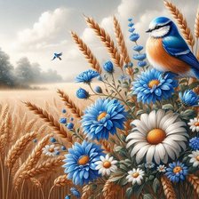 Схема вышивки «пейзаж»