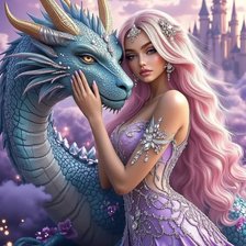 Схема вышивки «с драконом»