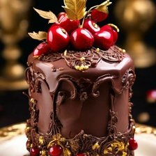 Схема вышивки «Шоколадный торт»