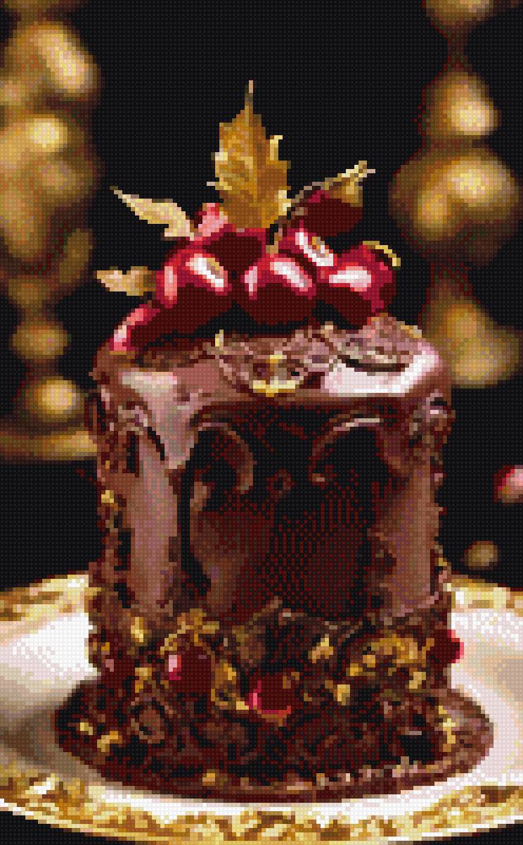 Шоколадный тортик - десерт, торт - предпросмотр