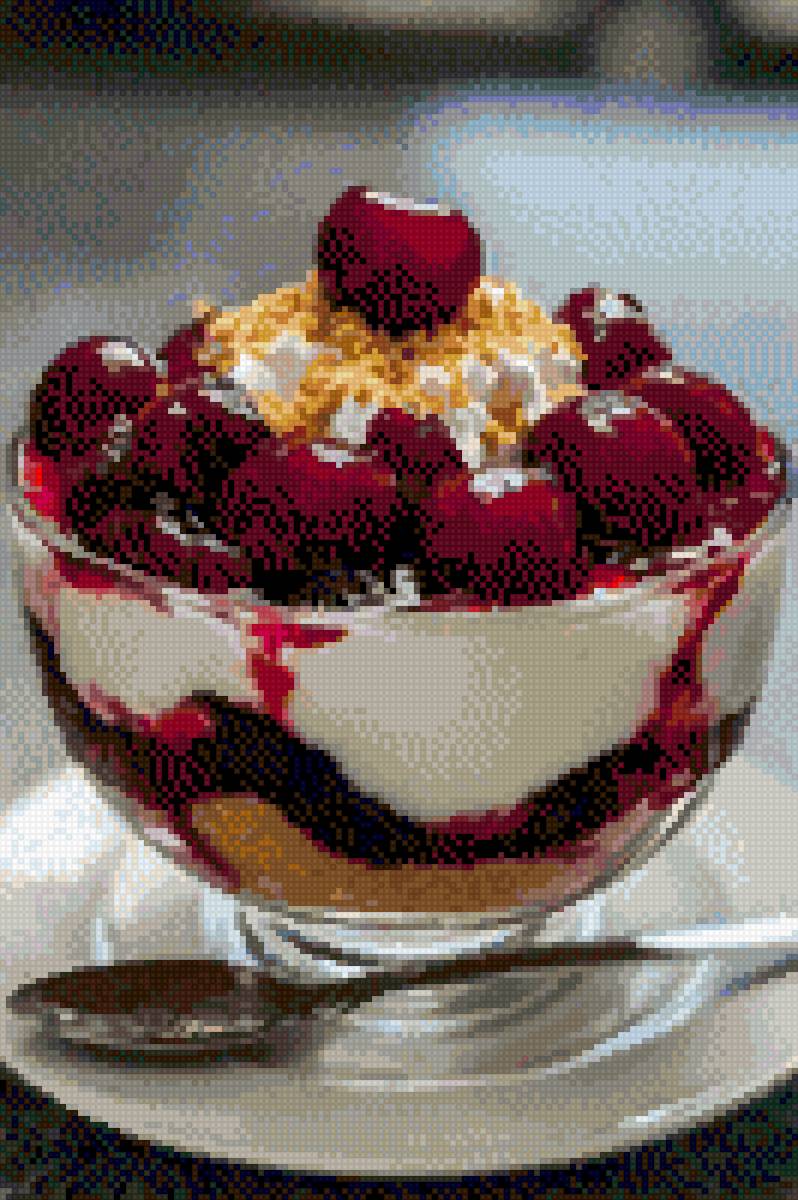 Вишнёвый десерт - еда, десерт - предпросмотр