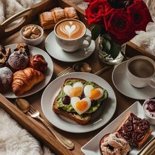 Схема вышивки «Завтрак в постель»