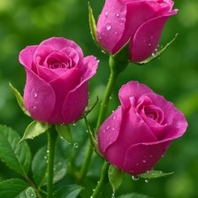 Схема вышивки «Розовые розы»