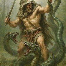 Схема вышивки «Лернейская гидра.2 подвиг Геракла»