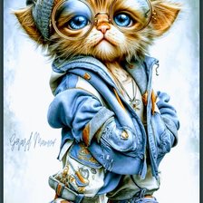 Схема вышивки «Кошки»