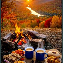 Схема вышивки «Закат»