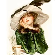 Схема вышивки «кофе»