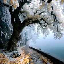 Схема вышивки «Зимний проминад»