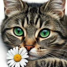 Схема вышивки «Кот»