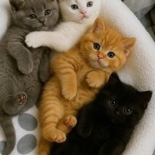 Схема вышивки «Котята»