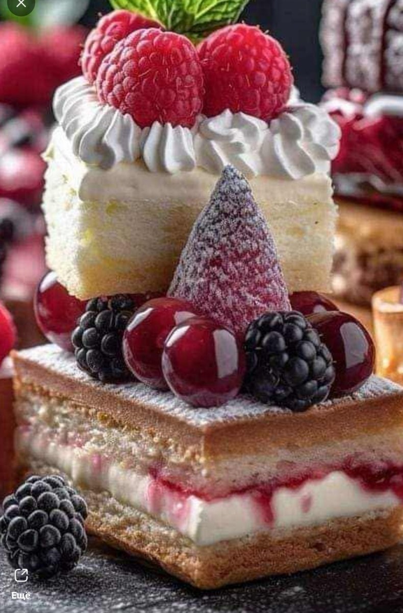 Десерт🍰 - пирожное, для кухни, еда - оригинал