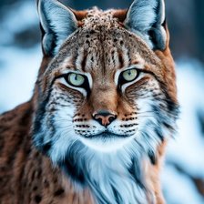 Схема вышивки «Портрет рыси 2.0»