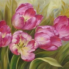 Схема вышивки «Пионы»