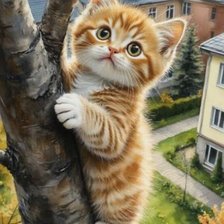 Схема вышивки «котенок»