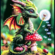 Схема вышивки «Грибы»