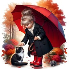 Схема вышивки «девочка»