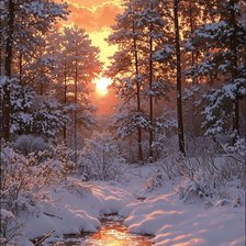 Схема вышивки «Зима»