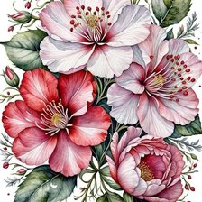 Схема вышивки «цветы»