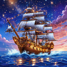 Схема вышивки «Свежий ветер...»