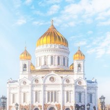 Схема вышивки «Храм Христа Спасителя»