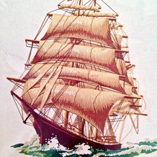 Схема вышивки «В  морях твои дороги...»