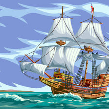 Схема вышивки «Попутного ветра!»