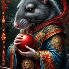 Схема вышивки «Год Крысы»