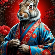 Схема вышивки «Год Кролика»