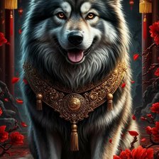 Схема вышивки «Год Собаки»