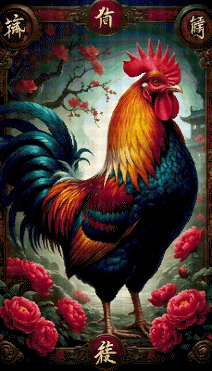 Год Петуха - китайский гороскоп, животные - предпросмотр