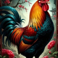 Схема вышивки «Год Петуха»