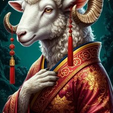 Схема вышивки «Год Овечки (козы)»