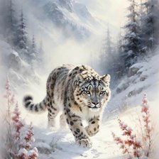 Схема вышивки «Снежок»