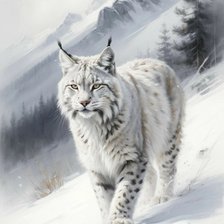 Схема вышивки «Снежная красавица»