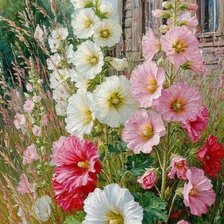 Схема вышивки «Шток роза»