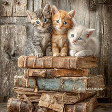 Оригинал схемы вышивки «Котята. Светлана Белик» (№2947935)