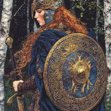 Схема вышивки «Воительница»