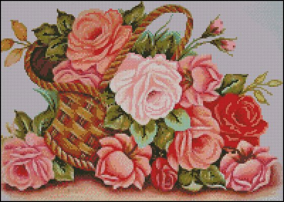 Этап процесса «Корзина роз»