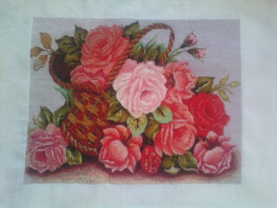 Этап процесса «Корзина роз»