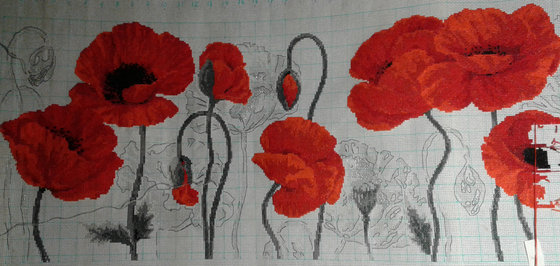 Этап процесса «Алые маки»