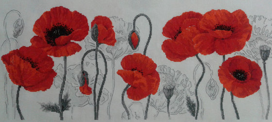 Этап процесса «Алые маки»