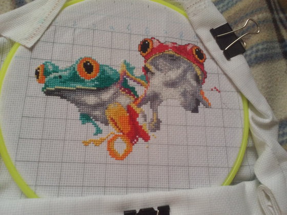 Этап процесса «Гора разноцветных лягушек»