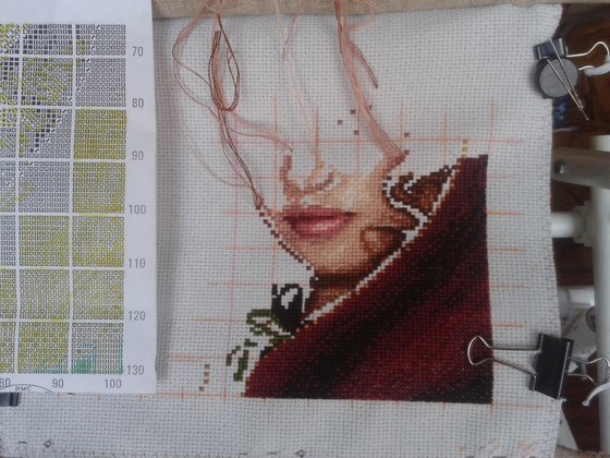 Этап процесса «девушка из альгамбры»