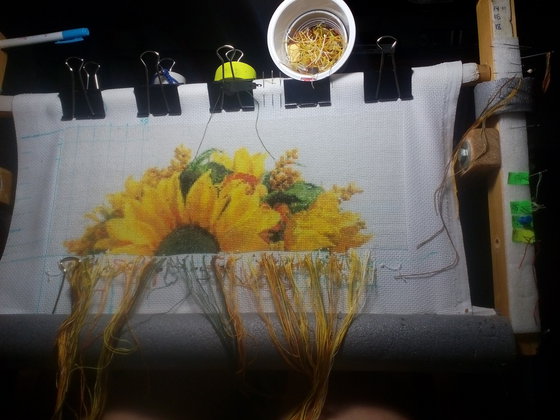 Этап процесса «Подсолнухи»