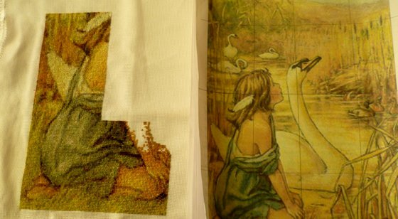 Этап процесса «Властелин реки Камыш (Сюзанна), схема Crosti»